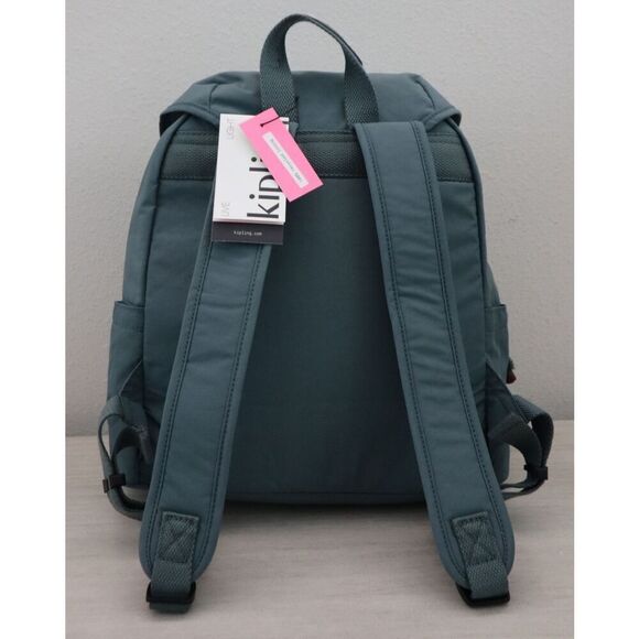 Kipling KI0365-0FE Size Medium Light Aloe Tonal Green Fiona Nylon Backpack main image 10